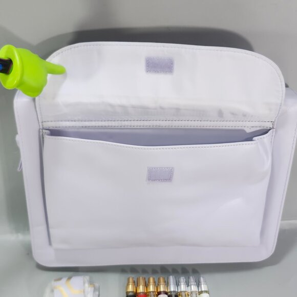 Jafra Mini 7ml Perfume 60 Bottle Storage Organizer Purple Travel Shoulder Bag - Picture 9 of 16